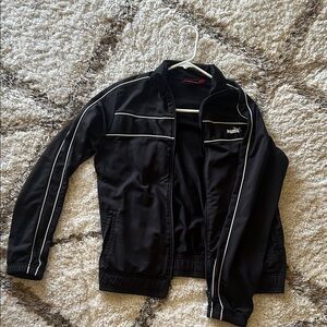 Puma Black Windbreaker Jacket for Women
